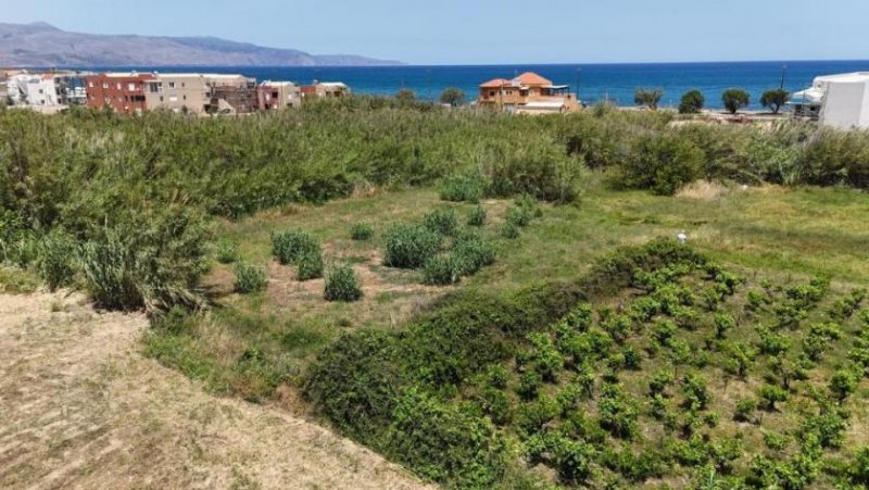 Maleme Kreta - Grundstück mit Baugenehmigung für 2 Residenzen in zweiter Linie vom Strand von Maleme zu verkaufen Grundstück kaufen